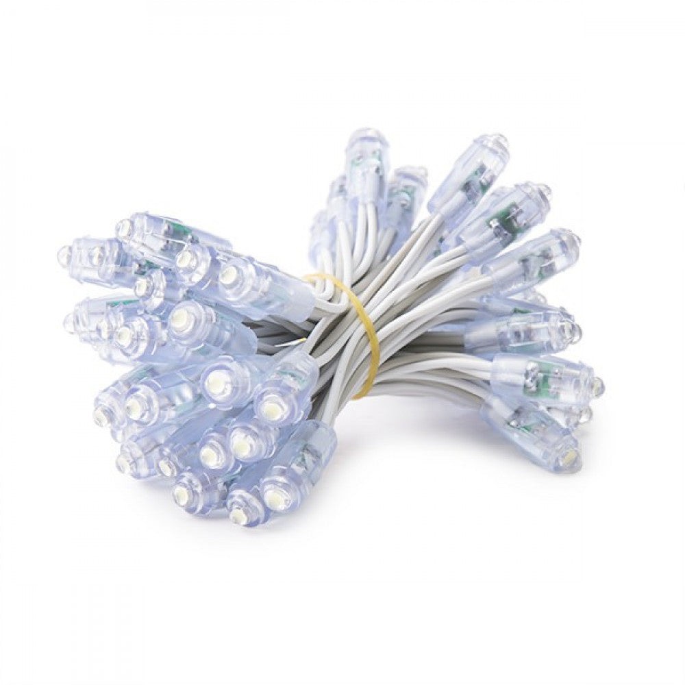 Pixel LED 0.1W 1.7Lm 4200ºK 9Mm 5V Epistar (stringa 50 unità) Pixel LED 0.1W 1.7Lm 4200ºK 9Mm 5V Epistar (stringa 50 unità)
