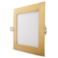 Pannello LED 12W 1200Lm 2700ºK Quadrato Oro 50.