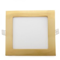Pannello LED 12W 1200Lm 2700ºK Quadrato Oro 50.