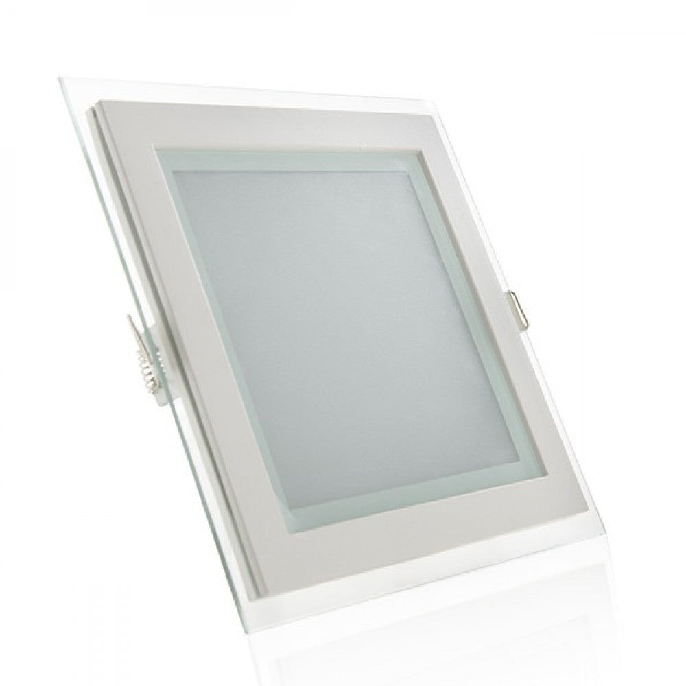 Faretto LED Downlight 15W 1500Lm 2700ºK Quadrato Vetro 40.
