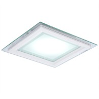 Faretto LED Downlight 15W 1500Lm 2700ºK Quadrato Vetro 40.