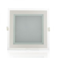 Faretto LED Downlight 15W 1500Lm 2700ºK Quadrato Vetro 40.