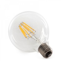 Lampadina LED E27 8W 576Lm 2000ºK Filamento G95 40.
