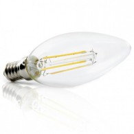 Lampadina LED E14 4W 273Lm 2700ºK Filamento Custodia