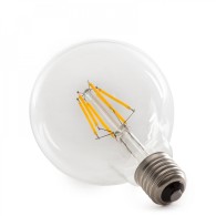 Lampadina LED E27 6W 432Lm 2000ºK Filamento G95 40.