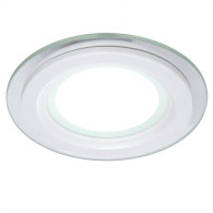 Faretto LED Downlight 6W 600Lm 2700ºK Vetro Circolare Ø95Mm