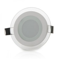 Faretto LED Downlight 6W 600Lm 2700ºK Vetro Circolare Ø95Mm