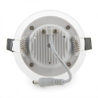 Faretto LED Downlight 6W 600Lm 2700ºK Vetro Circolare Ø95Mm