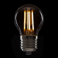 Lampadina LED E27 4W 288Lm 2000ºK Filamento G45 40.