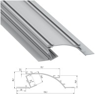 Profilo Alluminio Talpa 2,02M LL-10-0514-20