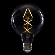 Lampadina LED E27 4W 288Lm 2000ºK Filamento G95 40.