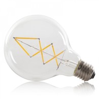 Lampadina LED E27 4W 288Lm 2000ºK Filamento G95 40.