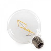 Lampadina LED E27 4W 288Lm 2000ºK Filamento G95 40.