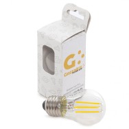 Lampadina LED E27 4W 288Lm 2700ºK Filamento G45 Custodia