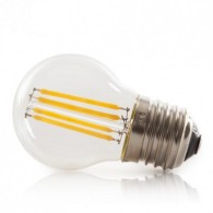 Lampadina LED E27 4W 288Lm 2700ºK Filamento G45 Custodia