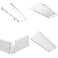 Pannello LED 72W 7.900Lm 6000ºK 120x60cm + Kit Superficie