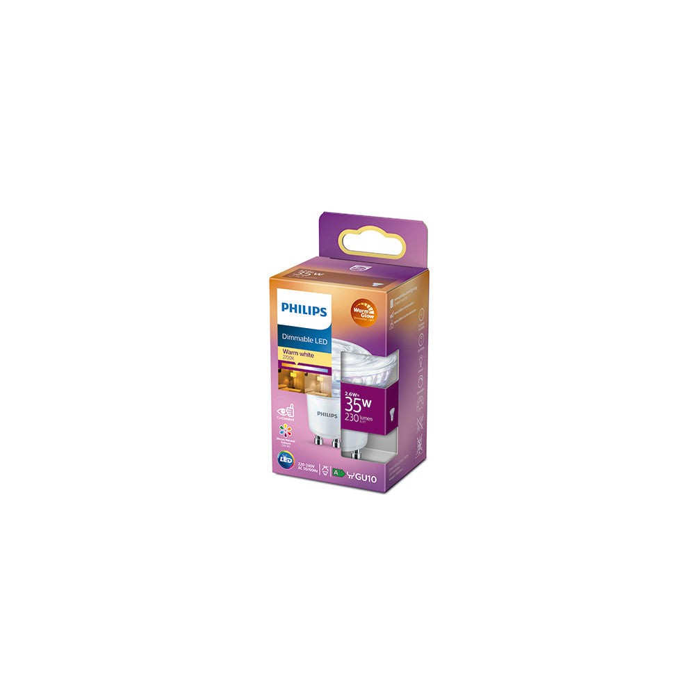 Lampadina LED Philips GU10 C90 Dimable 2. Lampadina LED Philips GU10 C90 Dimable 2.