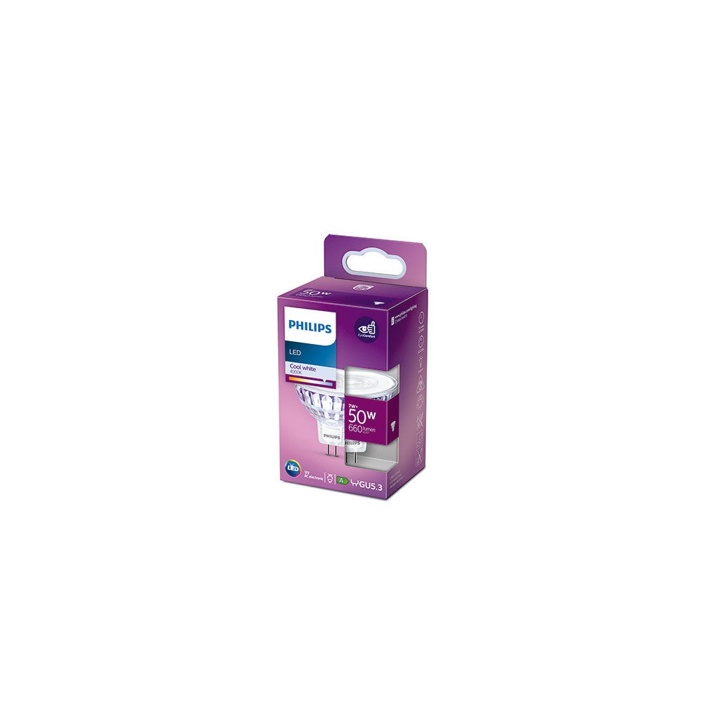 Lampadina LED Philips MR16 36D 7W 621Lm 4000K Lampadina LED Philips MR16 36D 7W 621Lm 4000K