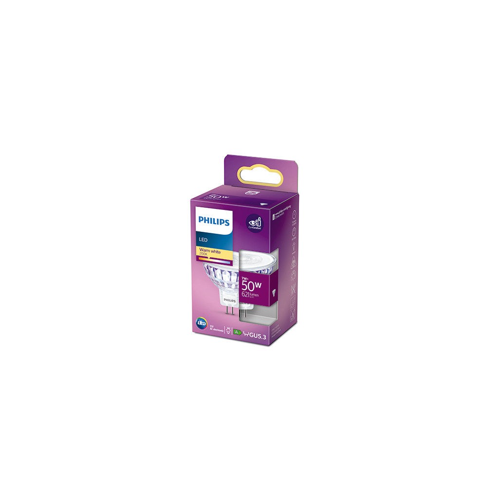 Lampadina LED Philips MR16 36D 7W 621Lm 2700K Lampadina LED Philips MR16 36D 7W 621Lm 2700K
