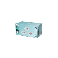Pacchetto 3 Downlight LED Philips "Dive" Circolare 5,5W 350Lm