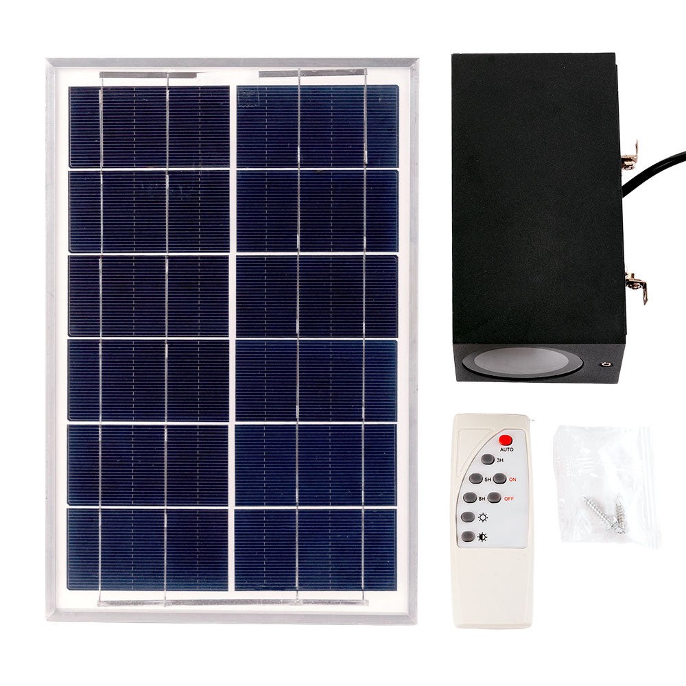 Applique a LED Solare-Telecomando- Dimable- Pannello: 6V 15W Applique a LED Solare-Telecomando- Dimable- Pannello: 6V 15W