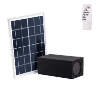 Applique a LED Solare-Telecomando- Dimable- Pannello: 6V 15W