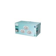 Pacchetto 3 Downlight LED Philips "Dive" Circolare 5,5W 410Lm
