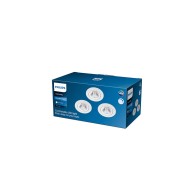 Pacchetto 3 Downlight LED Philips "Sparkle" Circolare 5,5W