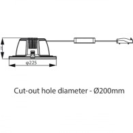 Downlight Led "Philips" 24W 2400Lm 3000ºK IP54 30000H