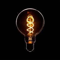 Lampadina LED E27 4W 380Lm 2000ºK Filamento G95 40.