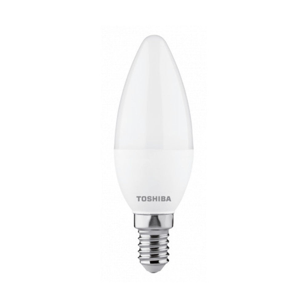 Lampadina LED TOSHIBA E14 C37 5W 470Lm Bianco Caldo Dimmerabile Lampadina LED TOSHIBA E14 C37 5W 470Lm Bianco Caldo Dimmerabile
