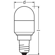 Ledvance/Osram Lampadina LED "Speciale" E14 2.