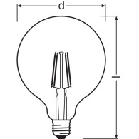Ledvance/Osram Lampadina LED "Classica" E27 6.