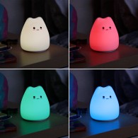 Lampada notturna "Gatto" per comodino bambini LED, luce