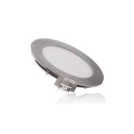 Piastra LED 9W 900Lm PF 0,99 Nichel Satinato 230V AC