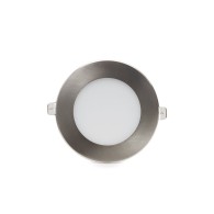 Piastra LED 9W 900Lm PF 0,99 Nichel Satinato 230V AC