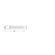 Ledvance/DULUX 2G11 Lampada LED 8W 1000Lm 4000K 140º IP20