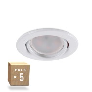 Confezione da 5 Lampadine LED GU10 6W 500Lm 6000ºK 40.
