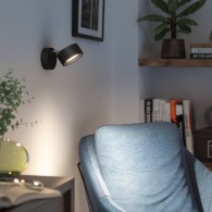 Lampada Da Soffittoiera Signify "Bracia Spot" 1x5,5W 2700º Nero