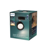 Lampada Da Soffittoiera Signify "Bracia Spot" 1x5,5W 2700º Nero