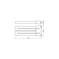 Ledvance/DULUX 2G10 Lampada LED 20W 2500Lm 4000K 130º IP20