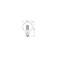 Ledvance/Osram Lampadina LED "Classica" E27 4W 840Lm 3000K 320º