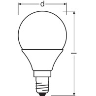 Ledvance/Osram Lampadina LED "Classic" E14 4.