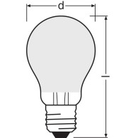 Ledvance/Osram Lampadina LED "Classica" E27 6.