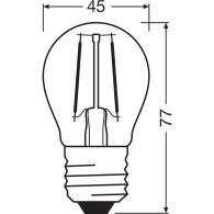 Ledvance/Osram Lampadina LED "Classic" E27 4.