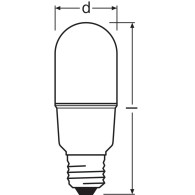 Ledvance/Osram Lampadina LED "Classica" E27 8W 806Lm 4000K 200º