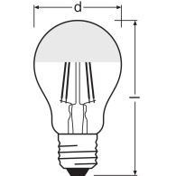 Ledvance/Osram Lampadina LED "Classica" E27 6.