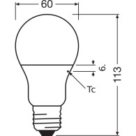 Ledvance/Osram Lampadina LED "Classica" E27 8.