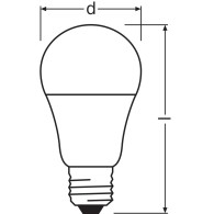 Ledvance/Osram Lampadina LED "Classic" E27 8.