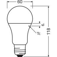 Ledvance/Osram Lampadina LED "Classic" E27 13W 1521Lm 2700K
